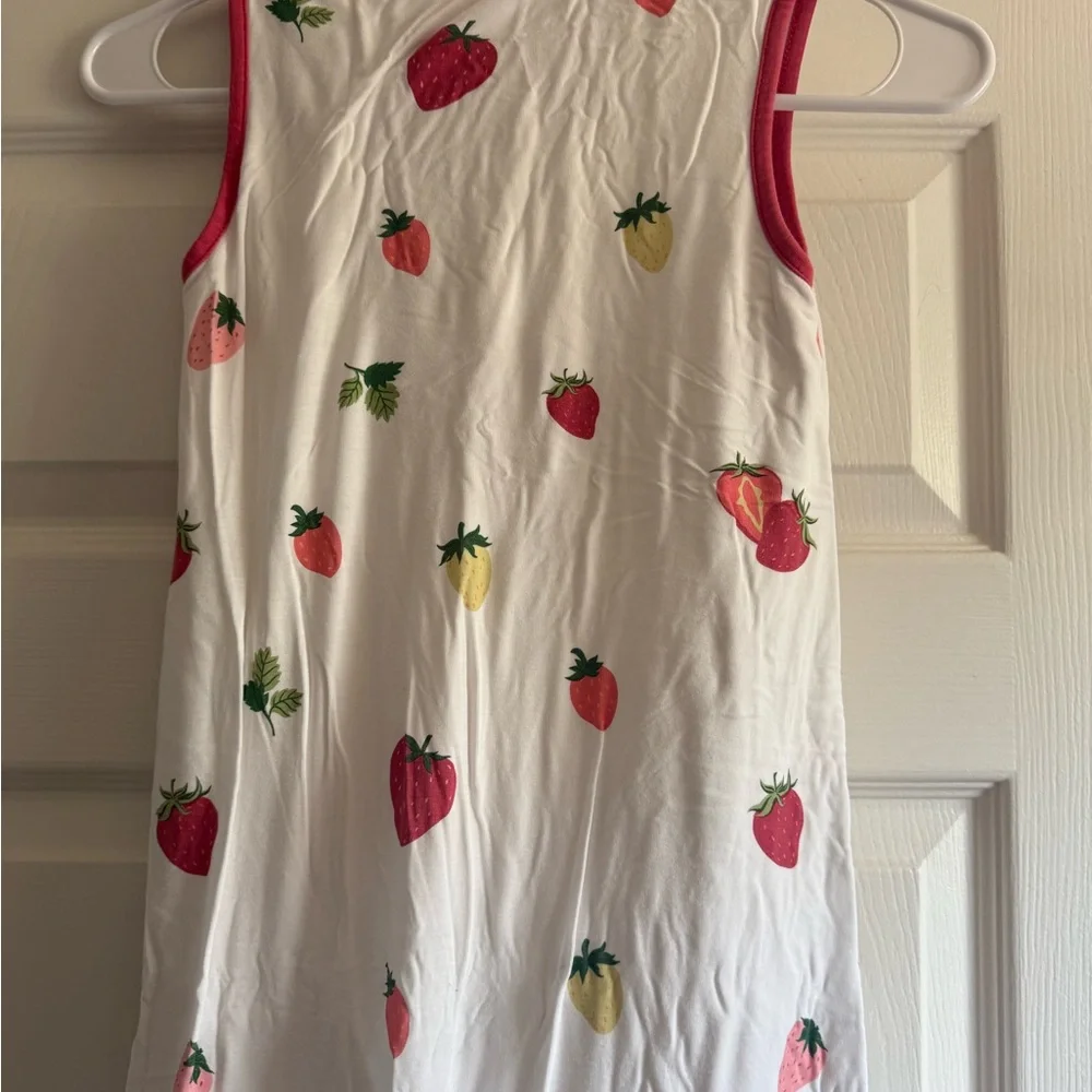 Strawberry Print Bamboo Sleep Sack 0.5 tog - Picture 4 of 7